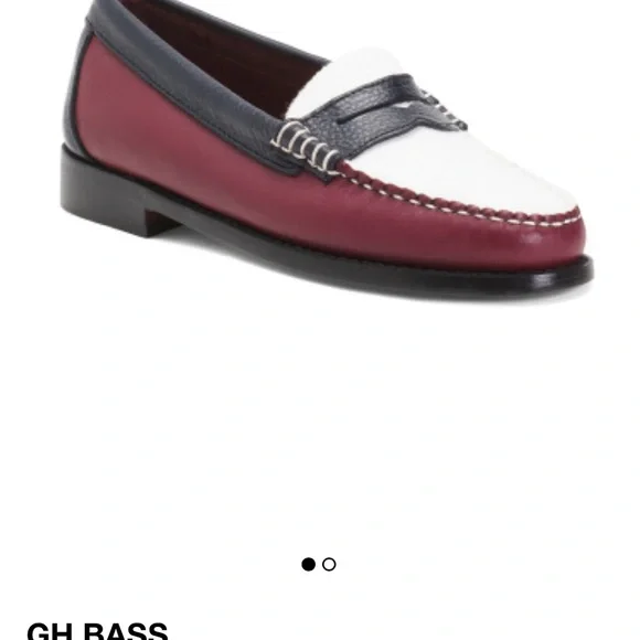NEW with Box GH BASS WHITNEY LETTERMAN LOAFERS - Picture 2 of 13